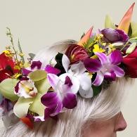 Hawaiian Haku Lei Headdress for Wedding