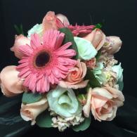 Peaches and Pinks bridal Bouquet